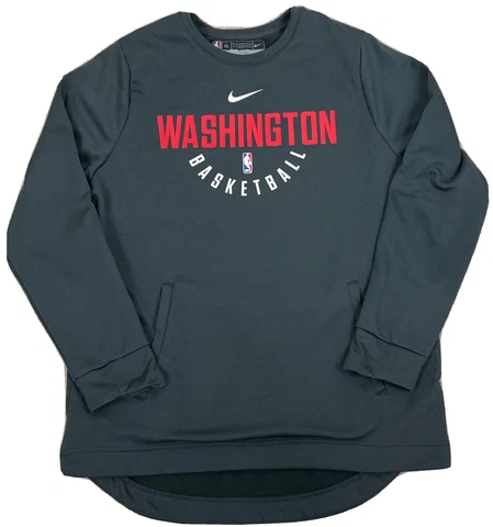 Washington Wizards Nike Pullover Dri Fit Sweatshirt Fleece Center Check Size XL Cover