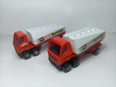 COPPIA MATCHBOX SUPERFAST N.63 FREEWAY GAS TANKER VERSIONE BURMAH - Immagine 1 di 4