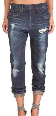 RAG & BONE MIRAMAR JOGGERS trampantojo Sheffield imitación denim XXS = 26” cintura Foto 1 de 4