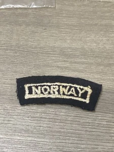 Genuine WWII RAF Royal Airforce Norway Nationality Sholder Patch - Picture 1 of 12