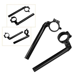 For Honda CBR600RR 2007 2008 2009 2010 12 Black Motorcycle Clip On Handlebar - Picture 1 of 5