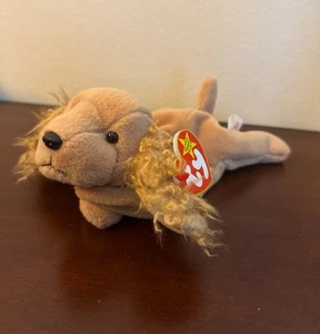 NWT Ty Beanie Baby Cocker Spaniel Dog Spunky - Picture 1 of 1