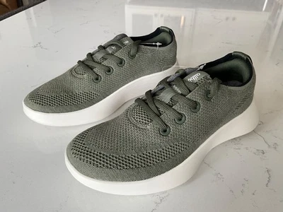 Women’s Size 7 Allbirds Tree Runner (rugged green/natural white) - Image 1 of 4