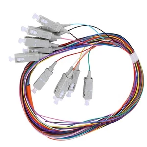 Glasfaser-Pigtailkabel Multimode Carrier‑Class Level 12‑polig SC/UPC 62.5/12 B - Afbeelding 1 van 22