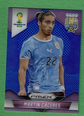 Martin Caceres Uruguay 2014 Panini Prizm World Cup 190 BLUE PRIZM /199 Juventus  - Image 1 of 2