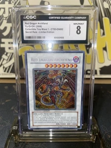 2008 Yugioh Collectible Tins Wave 1 Red Dragon Archfiend SCR LE - CGC 8 - Picture 1 of 4