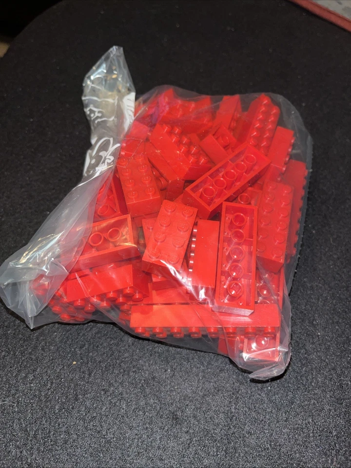 LEGO Steine Mix Rot 2x4/2x6/2x8/2x10 - Bild 1 von 1