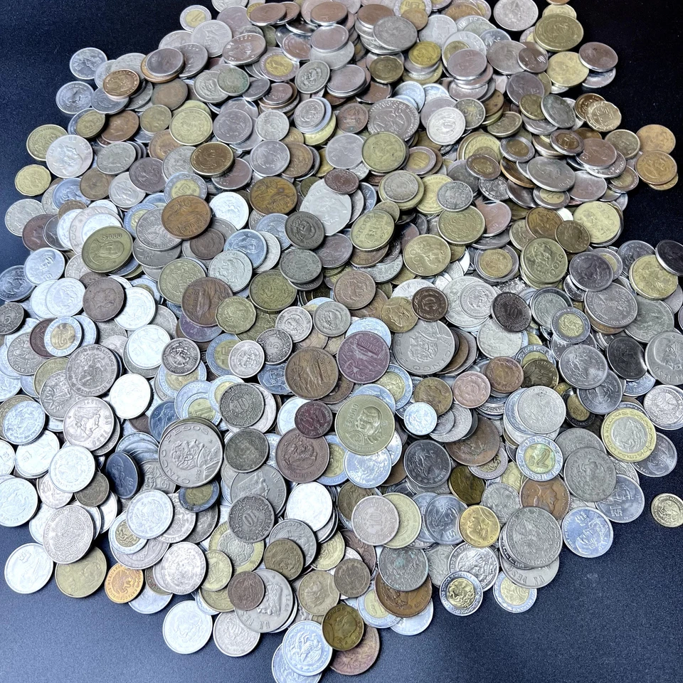 Monedas mexicanas 1 lb lote a granel de ~65 monedas aleatorias de México 🇲🇽 Foto 1 de 4