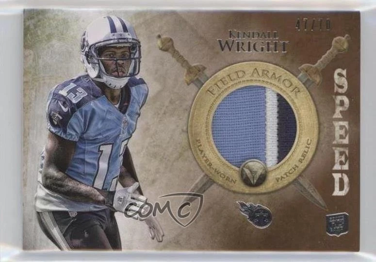 2012 Topps Valor Field Armor Speed /70 Kendall Wright #FAP-KW Rookie Patch RC - Image 1 of 2