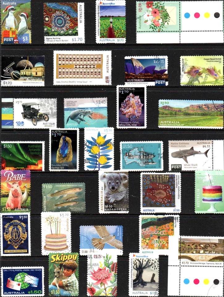 AUSTRALIAN STAMPS NEW $1.70 STAMPS PLUS $1.50- S/A H/V CURRENT 2025 USED/BULK — 第 1/1 张图片