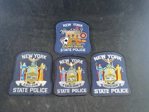 Lote de 4 parches coleccionistas detalles casino policía estado de Nueva York nuevos sin usar - Imagen 1 de 12