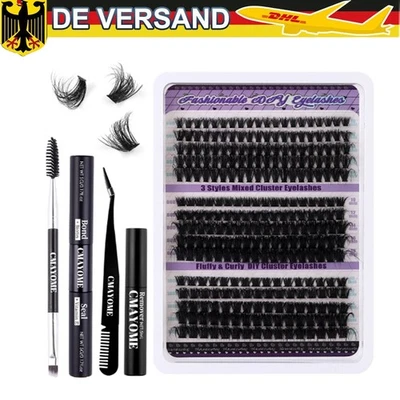 DIY Lashes Extension Set 270 Stück Wimpernverlängerung Kit Mit Bond Und Seal DHL - Bild 1 von 4