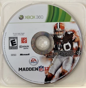 Madden 12 ~ Xbox 360 **NUR DISC**OHNE ANLEITUNG** - Bild 1 von 4