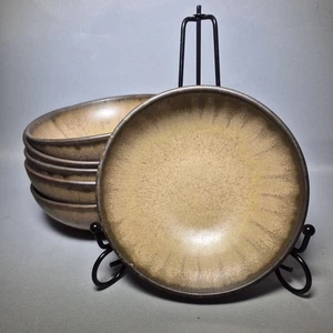 6x Denby Romany Brown England Stoneware Coupe Cereal Soup Dessert Bowls 5¾" 14,5 - Picture 1 of 9