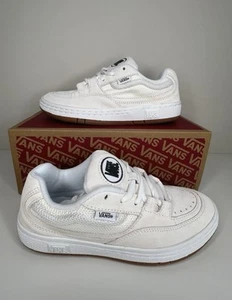 Vans Speed Ls True White Trainers Lace Up UK Size 5 - Picture 1 of 6