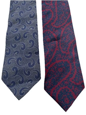 "Lote de corbatas Barneys New York para hombre azul gris rojo cachemira toda seda Italia 3,6x56,25""" Foto 1 de 4