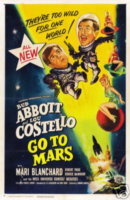 Abbott & Costello go to Mars vintage movie poster print