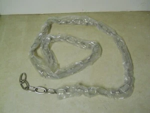 Nickel Metal Lamp Chandelier Chain 72" Long Heavy Hanging Light Plant Crafts - Picture 1 of 3
