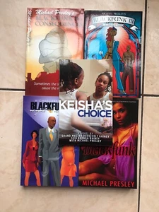 Michael Presleys Books All Autographed Blackfunk Series And Keisha’s Choice - Picture 1 of 2