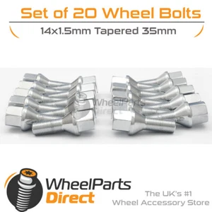 Alloy Wheel Bolts (20) 14x1.5 Tapered 35mm For Mercedes Sprinter [W907] 18-19 - Picture 1 of 1