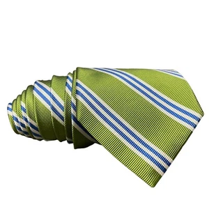 Corbata para hombre Jos A Bank Executive Collection verde azul blanco a rayas - Imagen 1 de 6