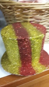Mini Glitter Top Hat Clown Christmas Showgirl Burlesque - Picture 1 of 1