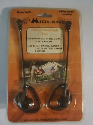 Midland AVP-1 Black Ear-Hook Headsets - Image 1 of 2