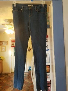 JUNIORS NO BOUNDARIES DENIM BLUE STRETCH JEANS PANTS SIZE 11 - Picture 1 of 6