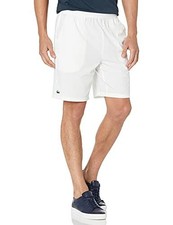 lacoste white shorts mens