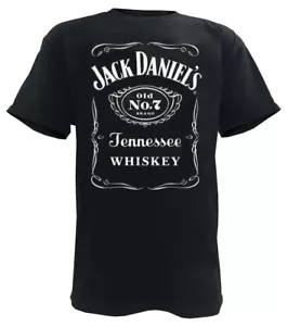 Jack Daniels Men's Front Black Label Short Sleeve T-Shirt - Black 33261400JD-89 - Picture 1 of 1