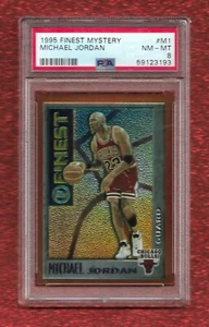 1995 FINEST MYSTERY M1 MICHAEL JORDAN PSA 8 NM-MINT HOF CHICAGO BULLS GOAT - Picture 1 of 1