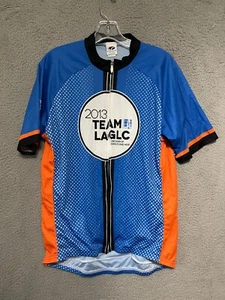 Jersey de ciclismo Voler talla 2XL cremallera completa azul manga corta adulto poliéster - Imagen 1 de 5