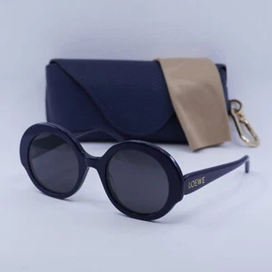 LOEWE LW40135I 90A Shiny Blue/Smoke 52-22-140 Sunglasses New Authentic - Picture 1 of 6