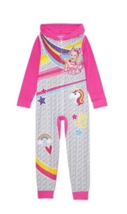 NWt jojo Siwa rainbow sleeper pajamas 7 8 unicorn nickelodeon christmas winter - Picture 1 of 9