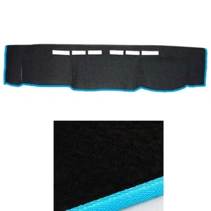 Black Dash Mat w Sky blue for 08/2009 ~ 2020 Toyota Landcruiser 70 Series RHD - Picture 1 of 5