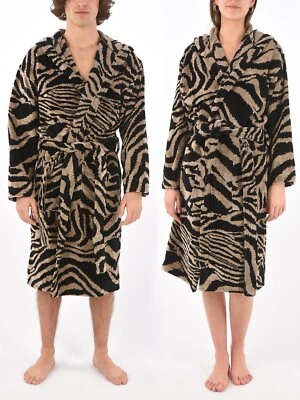 NIB Roberto Cavalli Unisex Painted Tiger Hooded Bathrobe Size S/M Great Gift! - Image 1 of 4