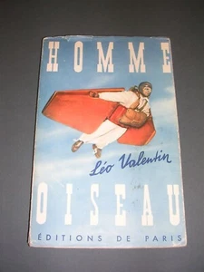 Parachutisme base jumping L. Valentin Homme oiseau 1954 precurseur base jumping - Picture 1 of 3