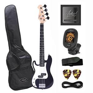 Artist MiniB Plus Left Handed 3/4 Size PB Bass Guitar + Accessories