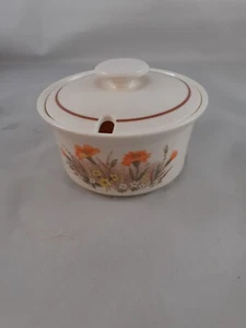 Marks & Spencer Field Flowers Marmelade & Honigtopf Melamin Vintage M&S British - Bild 1 von 6