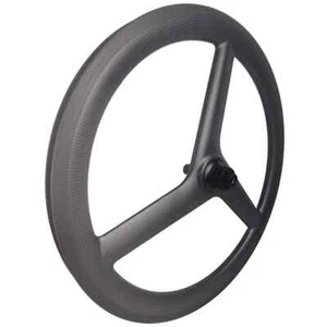 20inch 26mm Wide Carbon 3 Spoke Wheels Tubeless Track/ Fixed/ Road Bike Wheels - Picture 1 of 9