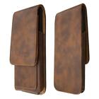caseroxx Flap Pouch for LG G8 ThinQ in brown made of genuine leather