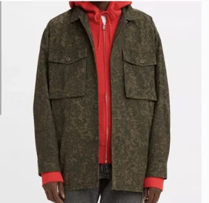 Levi's Men Hayes Oversized Jacket Shirt Shacket Camo Military Med New MSRP $98 - Picture 1 of 10