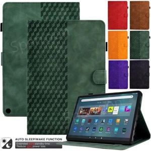 Leather Case Cover For Amazon Fire 7 Max 11 HD 10 Plus HD 8 Paperwhite 1/2/3/4/5 - Picture 1 of 20