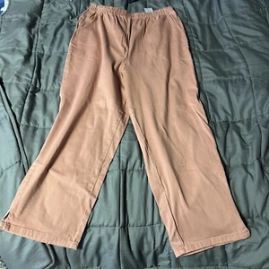 D & Co Womens Pants Medium Elastic Waist Dusty Rose - Picture 1 of 3