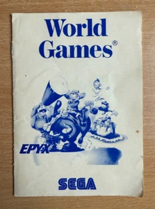 SEGA Master System Instruction Manual - WORLD GAMES - Picture 1 of 2