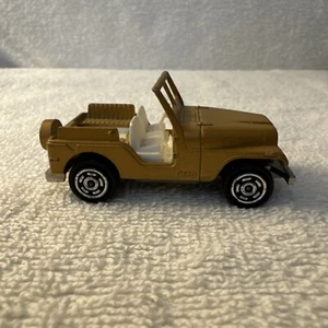 Vintage 1981 Majorette 268 Jeep CJ-7 Metal Flake Copper White Interior Die-Cast - Picture 1 of 6