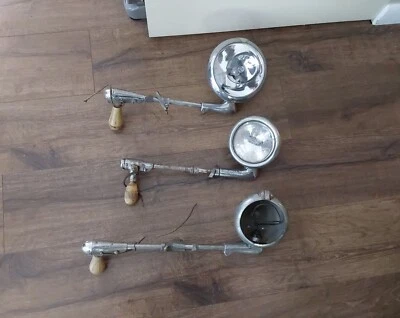 3 VINTAGE CAR SPOTLIGHTS Mopar Unity S-6, Perfection S-80, Unity H-1 Ford Chevy  - Image 1 of 4