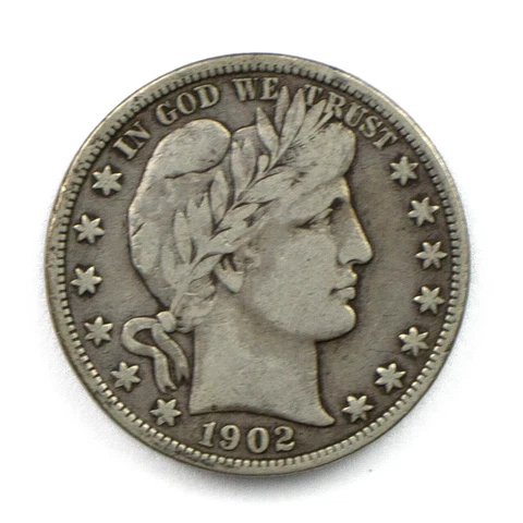 1902 P Barber Liberty Silver Half Dollar in VF/XF - Strong Details Cover