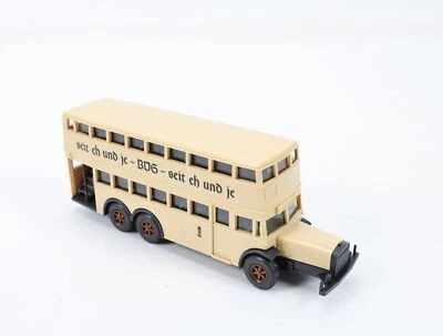Wiking H0 873/24 Modellauto Berliner Doppeldecker Bus D38 "seit eh und je" 1:87 - Bild 1 von 3