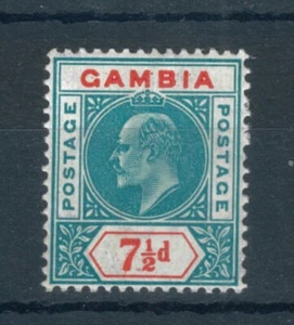 Gambia 1904 Edward VII 7 1/2d green stamp. Wmk. Multi Crown CA. Mint. Sg 65 - Picture 1 of 2